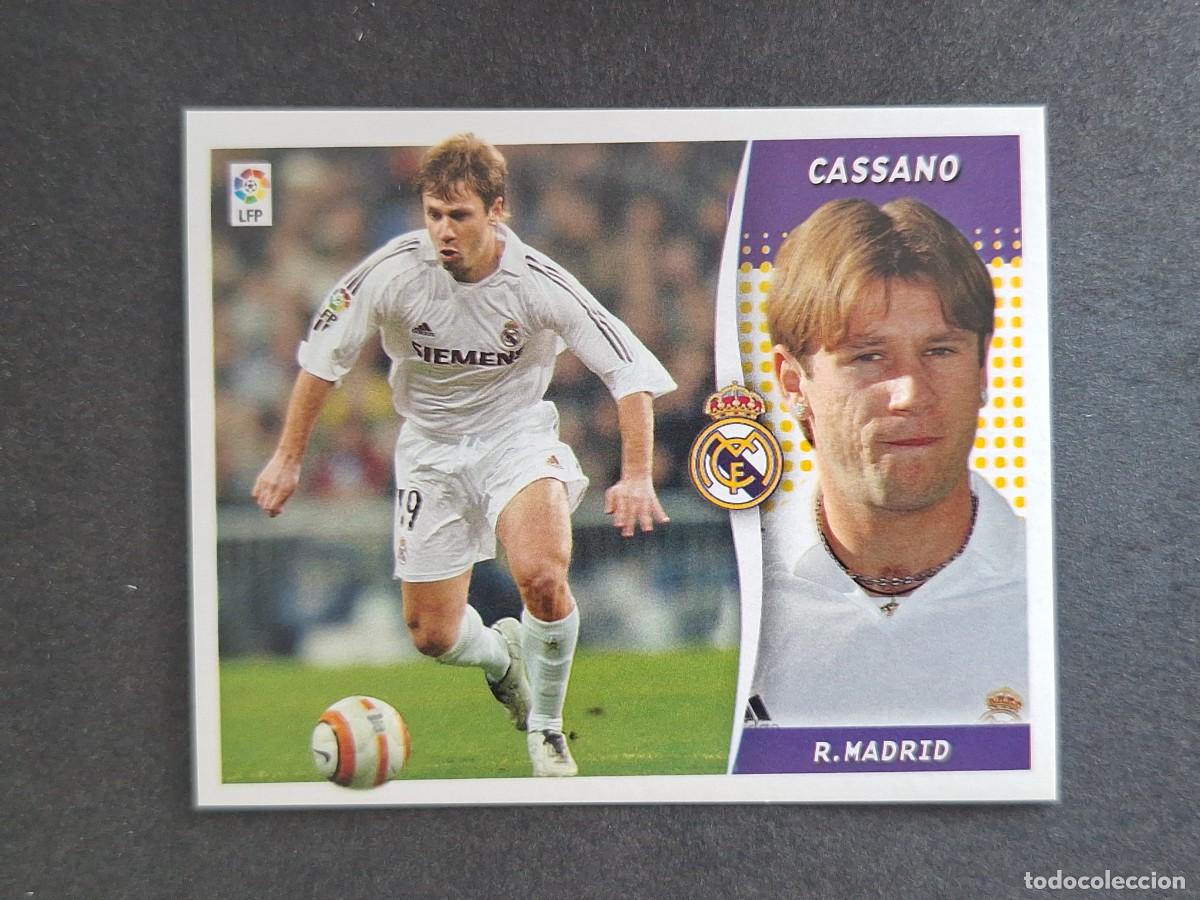Cromos de f&uacute;tbol: L6 CASSANO REAL MADRID LIGA ESTE 2006 2007 06 07 NUNCA PEGADO SIN PEGAR