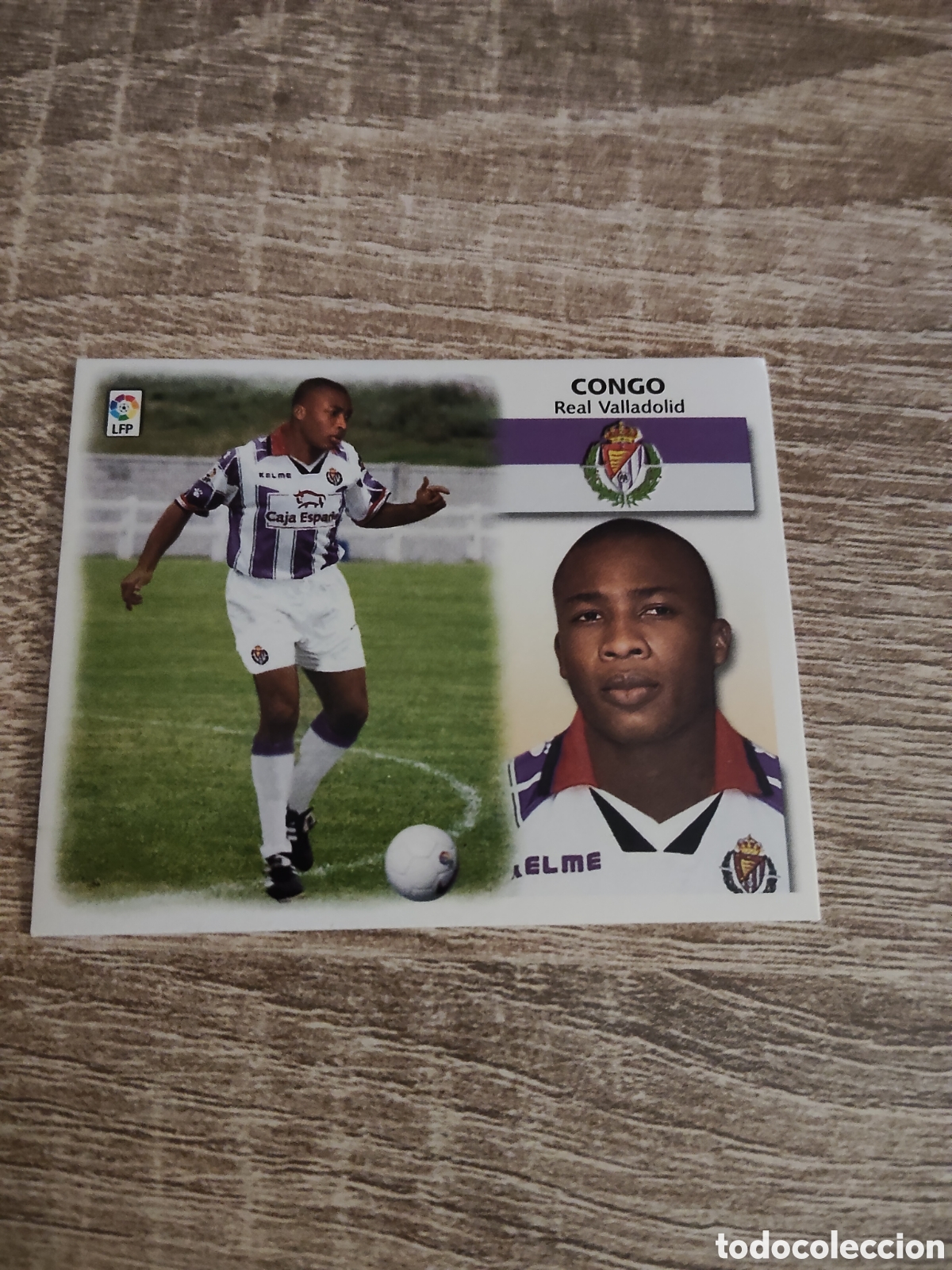 Cromos de f&uacute;tbol: Congo fichaje 1 bis Real Valladolid liga 1999 2000 99 00 ediciones este nuevo