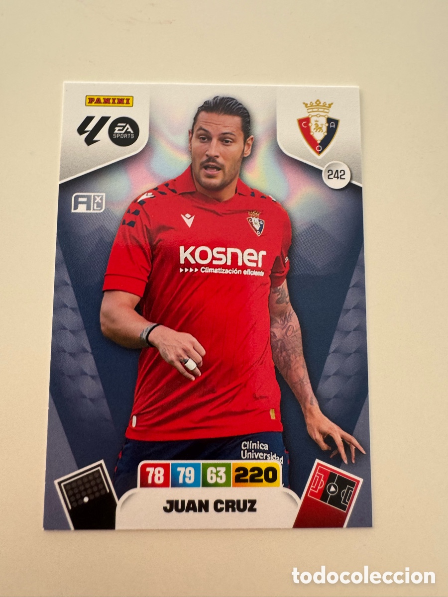 Cromos de f&uacute;tbol: PANINI ADRENALYN XL LIGA 2025-2026 25-26 &ndash; Juan Cruz CA Osasuna N&ordm; 242