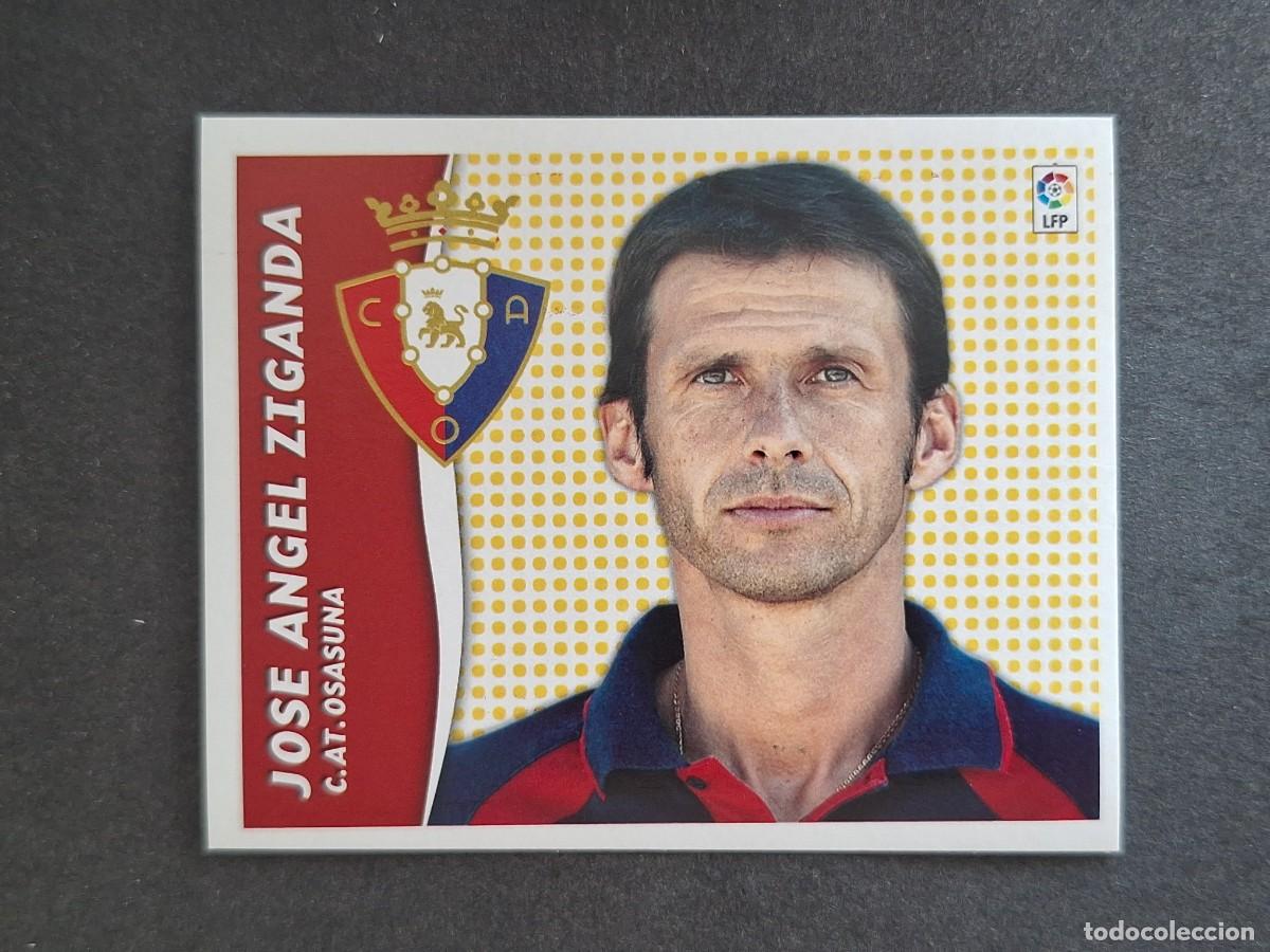 Cromos de f&uacute;tbol: L6 JOSE ANGEL ZIGANDA ENTRENADOR C. A. OSASUNA LIGA ESTE 2006 2007 06 07 NUNCA PEGADO SIN PEGAR