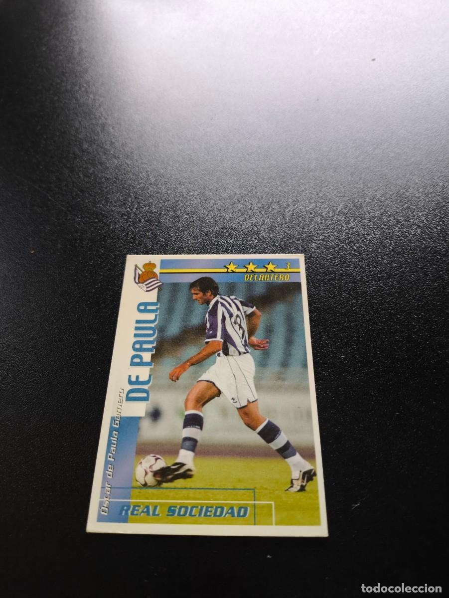 Cromos de f&uacute;tbol: De Paula REAL SOCIEDAD FUTBOL MATCH TOTAL LIGA 2002 2003 02 03 NO PANINI ESTE ADRENALYN