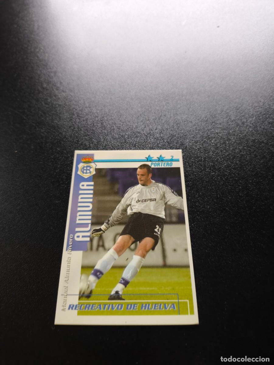 Cromos de f&uacute;tbol: Almunia RECREATIVO DE HUELVA FUTBOL MATCH TOTAL LIGA 2002 2003 02 03 NO PANINI ESTE ADRENALYN