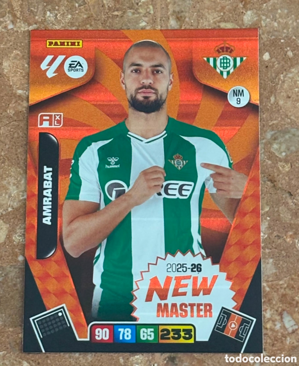 Cromos de f&uacute;tbol: ADRENALYN XL 2025 2026 / 25 26 NEW MASTER NM9 AMRABAT - BETIS