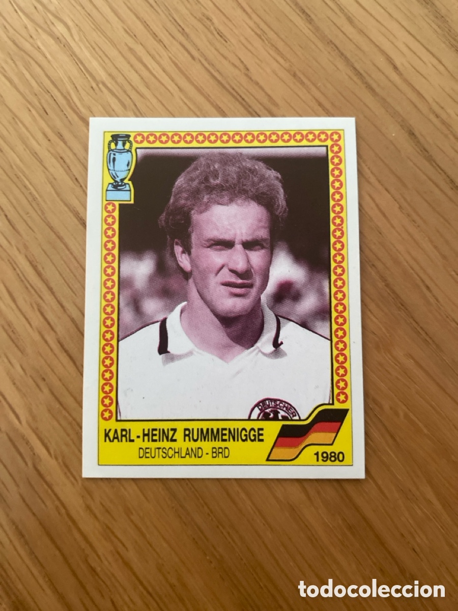 Cromos de f&uacute;tbol: Cromo panini euro 88 Alemania n&uacute;mero 15 Rummenigge - Sticker album eurocup 1988 Germany