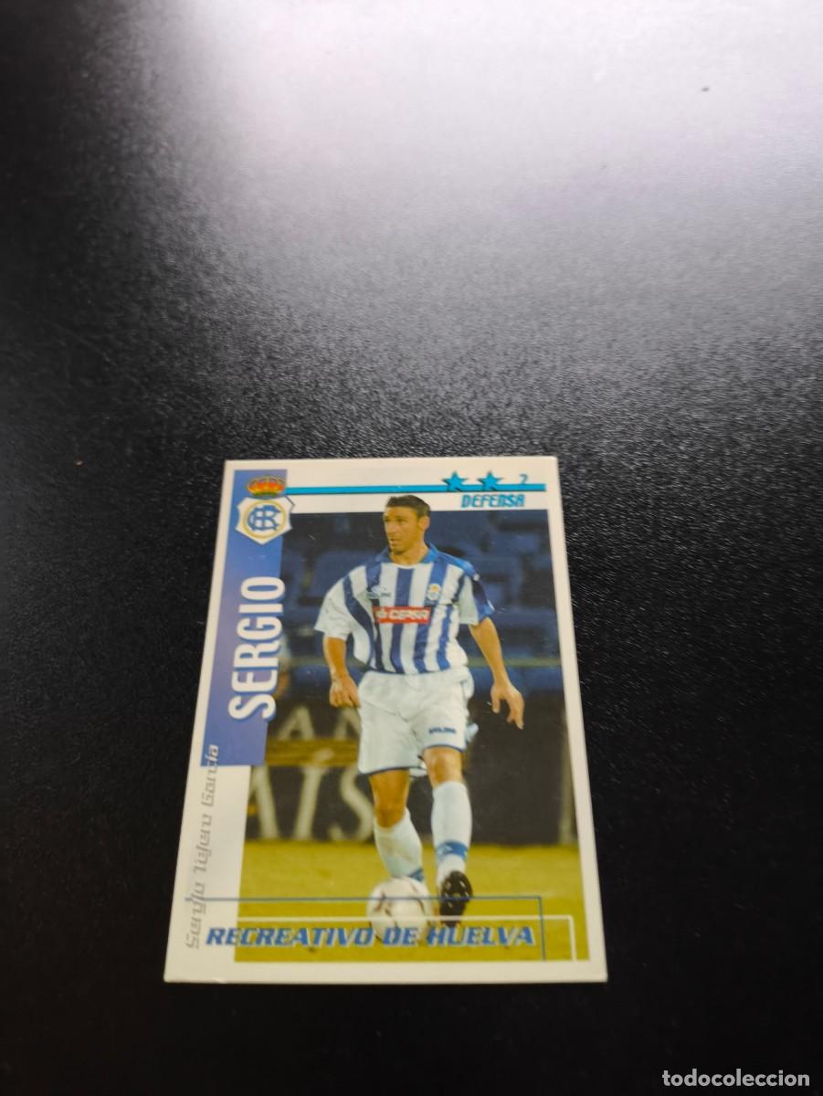 Figurine di Calcio: Sergio RECREATIVO DE HUELVA FUTBOL MATCH TOTAL LIGA 2002 2003 02 03 NO PANINI ESTE ADRENALYN