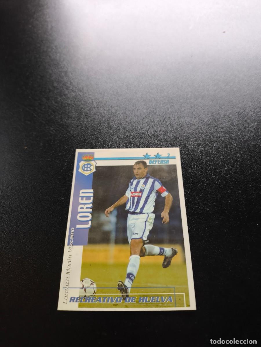 Figurine di Calcio: Loren RECREATIVO DE HUELVA FUTBOL MATCH TOTAL LIGA 2002 2003 02 03 NO PANINI ESTE ADRENALYN