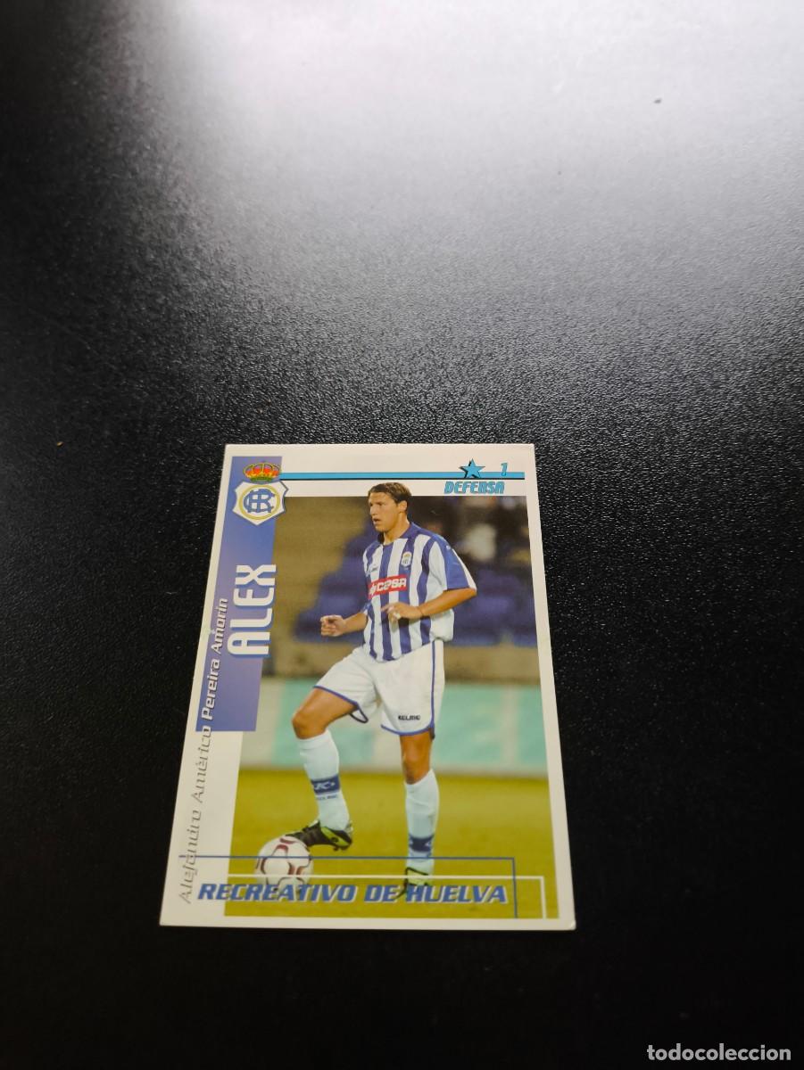 Figurine di Calcio: Alex RECREATIVO DE HUELVA FUTBOL MATCH TOTAL LIGA 2002 2003 02 03 NO PANINI ESTE ADRENALYN
