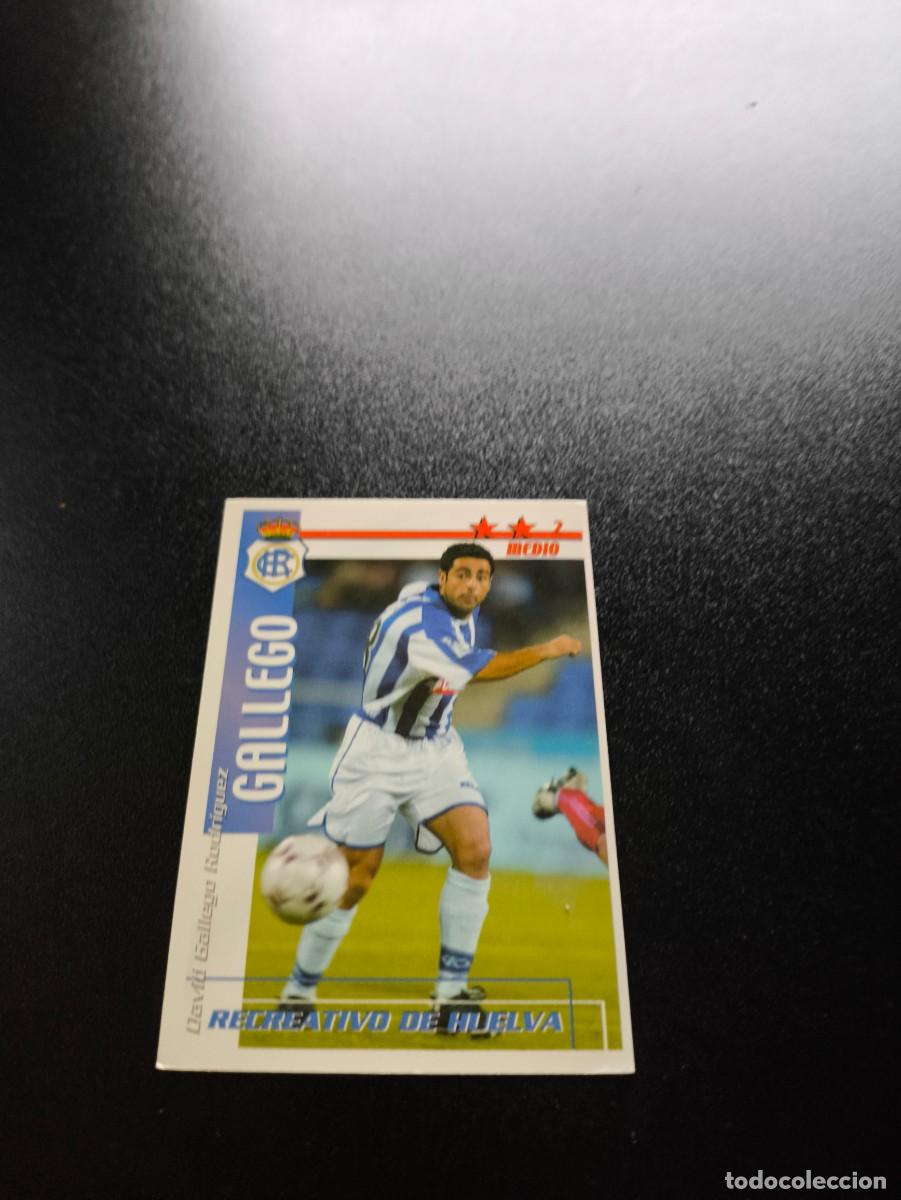 Cromos de f&uacute;tbol: Gallego RECREATIVO DE HUELVA FUTBOL MATCH TOTAL LIGA 2002 2003 02 03 NO PANINI ESTE ADRENALYN