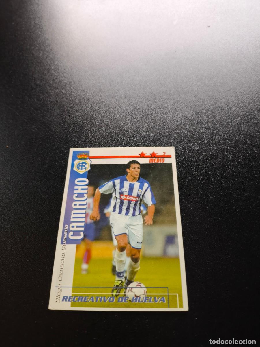 Cromos de f&uacute;tbol: Camacho RECREATIVO DE HUELVA FUTBOL MATCH TOTAL LIGA 2002 2003 02 03 NO PANINI ESTE ADRENALYN