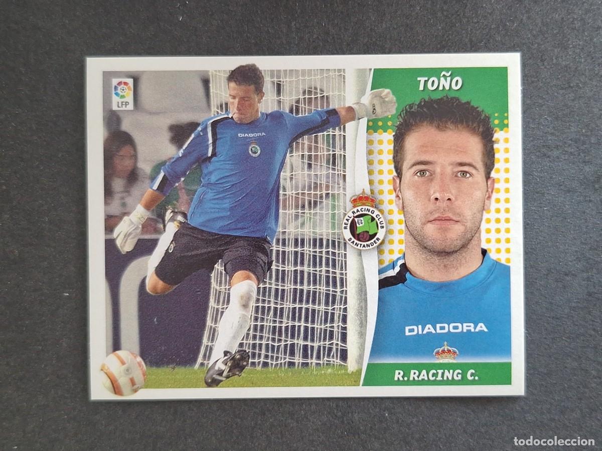 Cromos de f&uacute;tbol: L6 TO&Ntilde;O RACING DE SANTANDER LIGA ESTE 2006 2007 06 07 NUNCA PEGADO SIN PEGAR