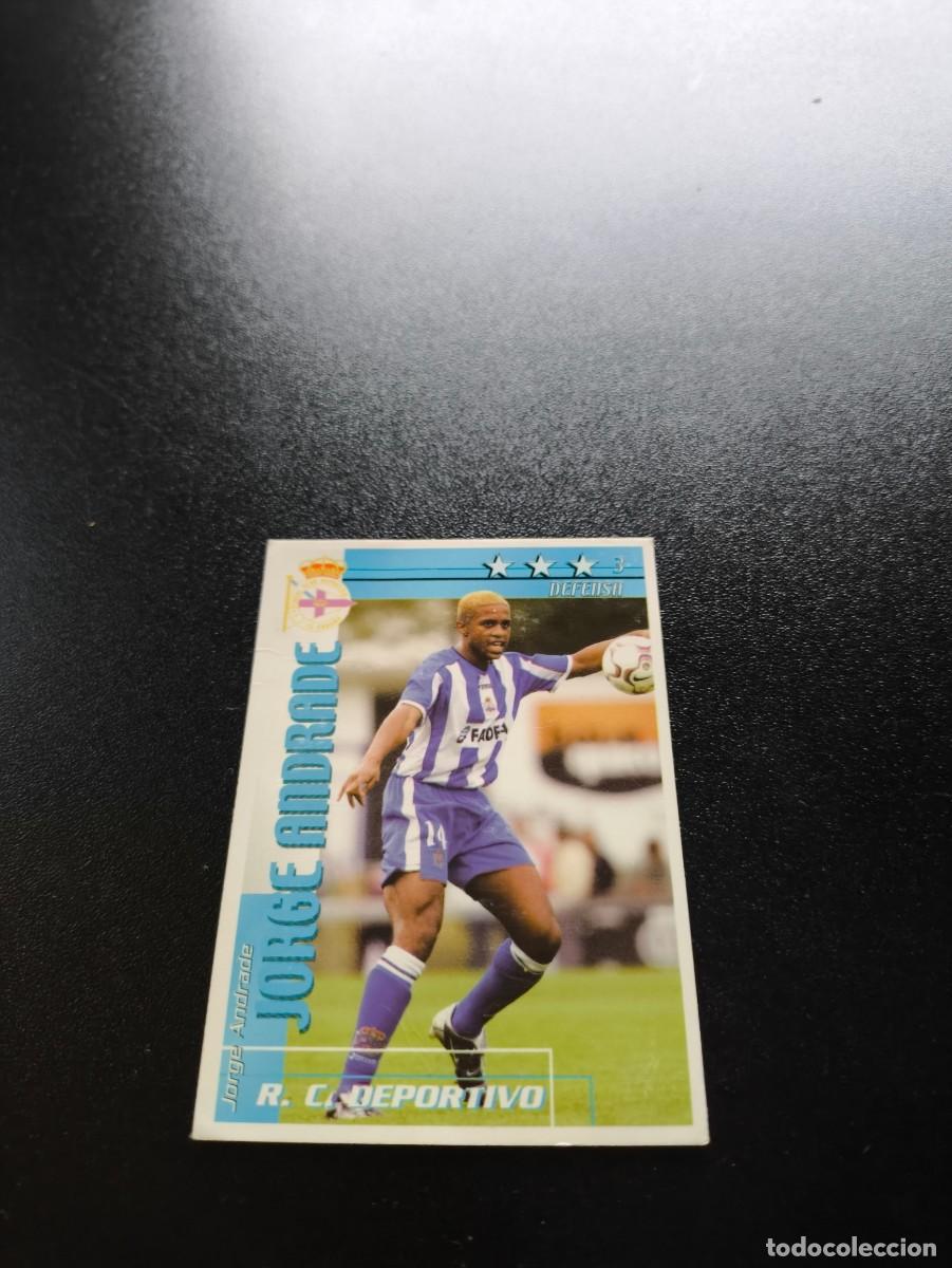 Cromos de f&uacute;tbol: Andrade DEPORTIVO DE LA CORU&Ntilde;A FUTBOL MATCH TOTAL LIGA 2002 2003 02 03 NO PANINI ESTE ADRENALYN