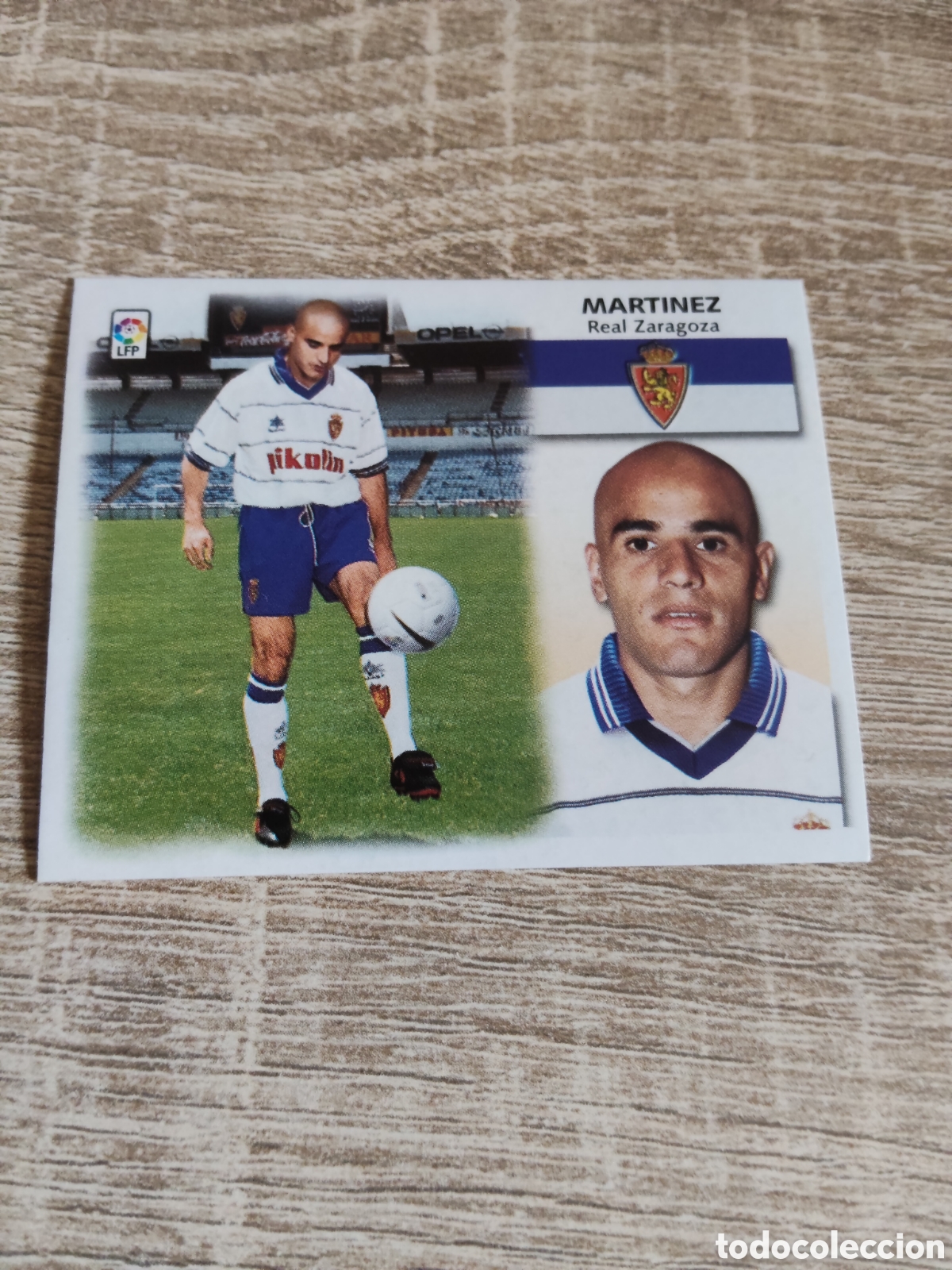 Cromos de f&uacute;tbol: Mart&iacute;nez fichaje 6 bis Real Zaragoza liga 1999 2000 99 00 ediciones este nuevo