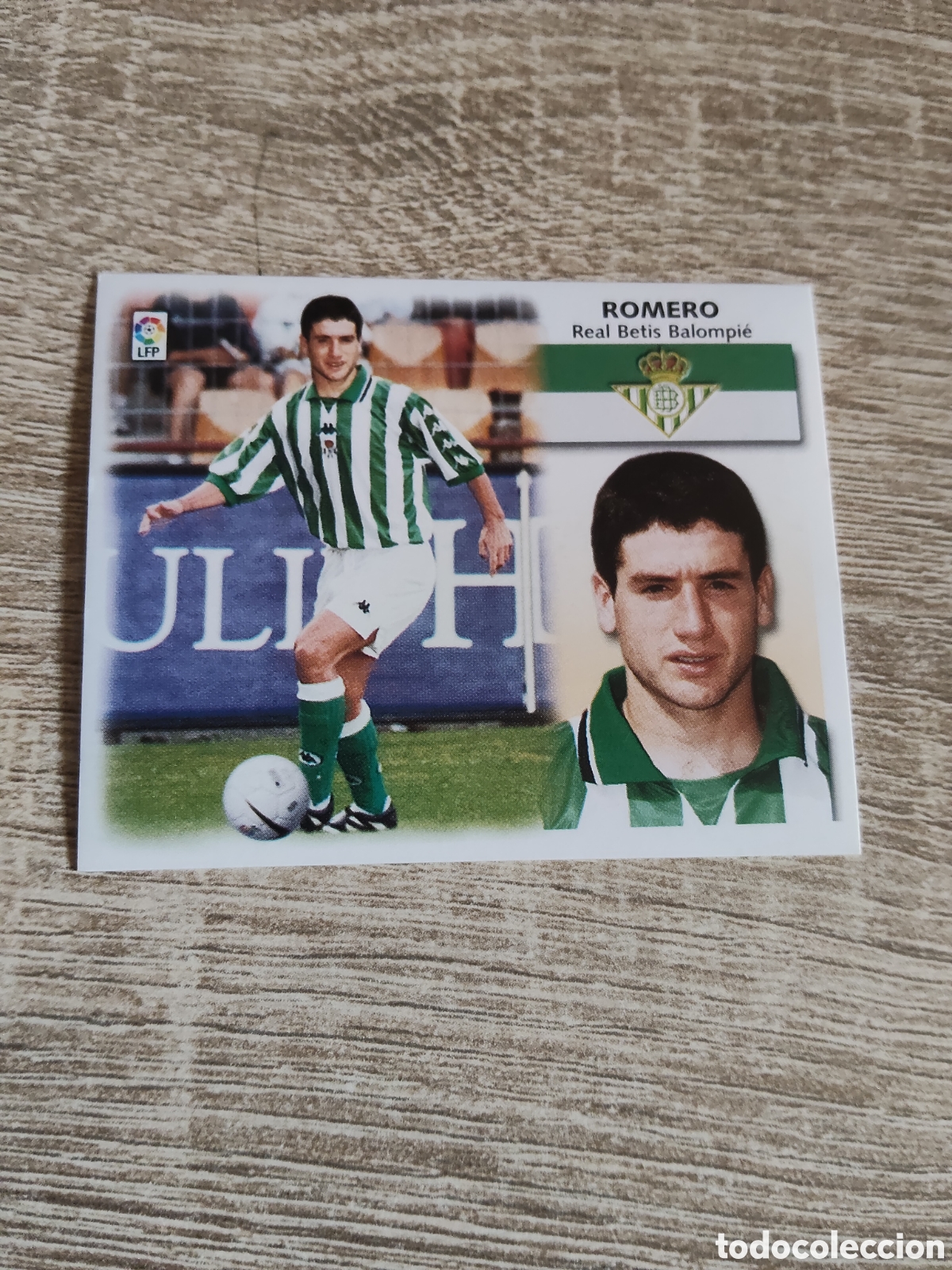 Cromos de f&uacute;tbol: Romero fichaje 7 bis Real Betis liga 1999 2000 99 00 ediciones este nuevo