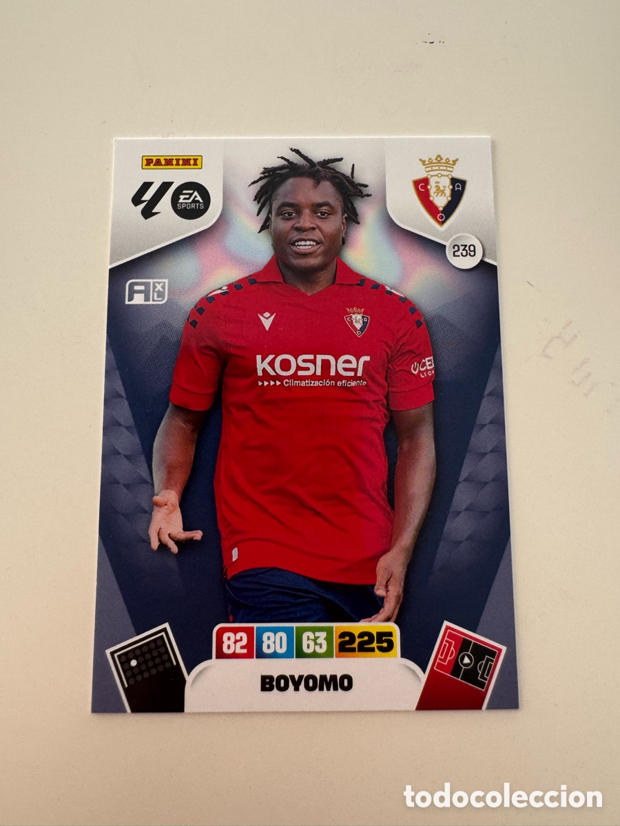 Cromos de f&uacute;tbol: PANINI ADRENALYN XL LIGA 2025-2026 25-26 &ndash; Flavien Boyomo CA Osasuna N&ordm; 239
