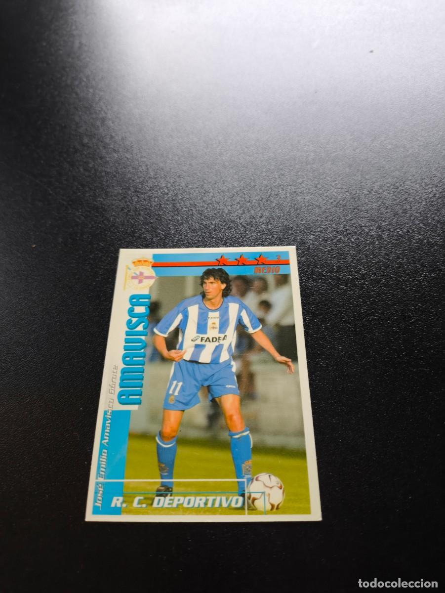 Cromos de f&uacute;tbol: Amavisca DEPORTIVO DE LA CORU&Ntilde;A FUTBOL MATCH TOTAL LIGA 2002 2003 02 03 NO PANINI ESTE ADRENALYN