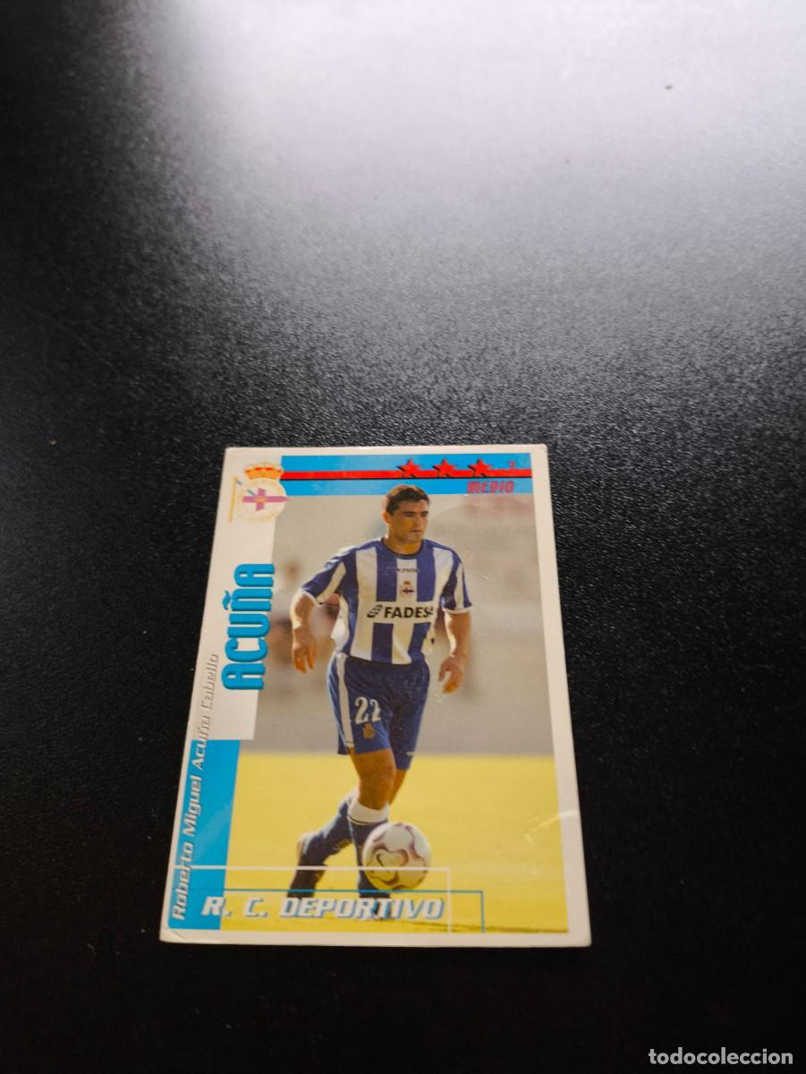 Cromos de f&uacute;tbol: Acu&ntilde;a DEPORTIVO DE LA CORU&Ntilde;A FUTBOL MATCH TOTAL LIGA 2002 2003 02 03 NO PANINI ESTE ADRENALYN