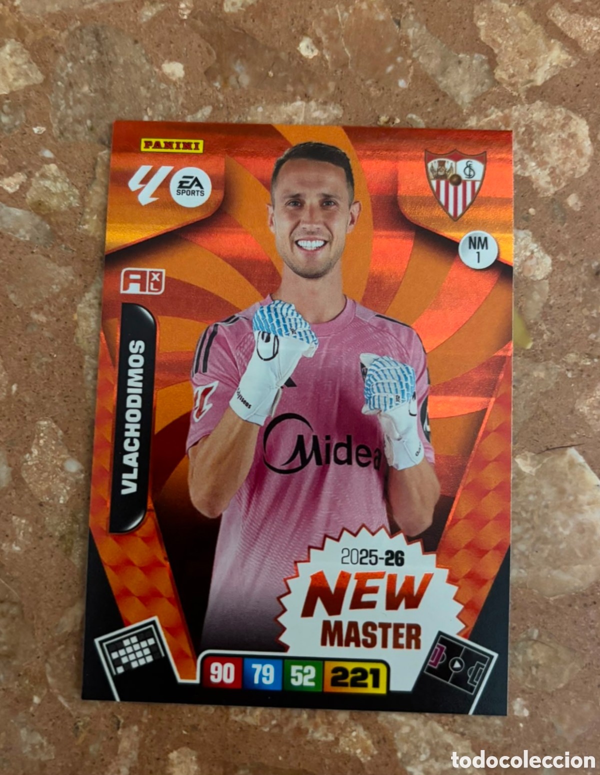 Cromos de f&uacute;tbol: ADRENALYN XL 2025 2026 / 25 26 NEW MASTER NM1 VLACHODIMOS - SEVILLA