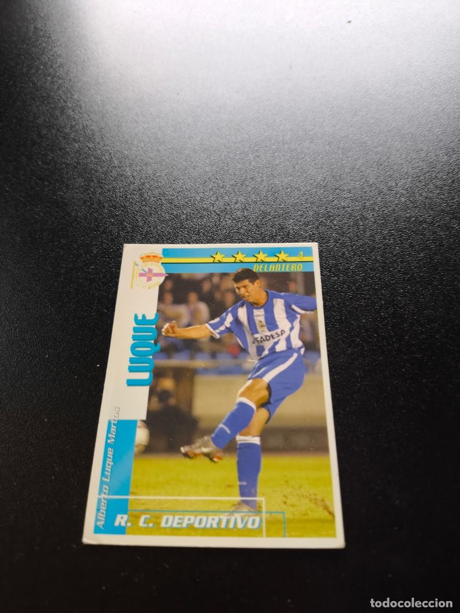 Cromos de f&uacute;tbol: Luque DEPORTIVO DE LA CORU&Ntilde;A FUTBOL MATCH TOTAL LIGA 2002 2003 02 03 NO PANINI ESTE ADRENALYN