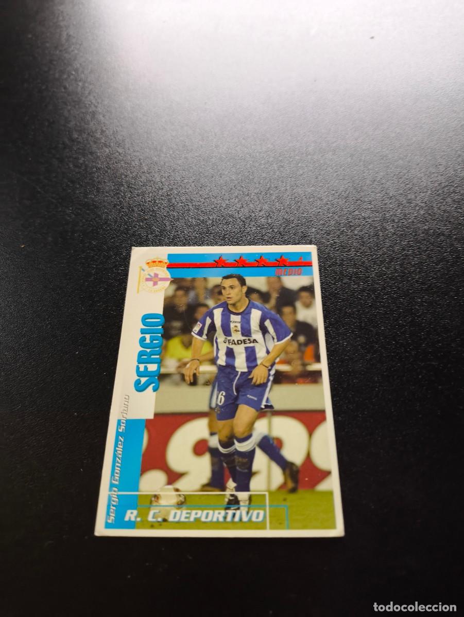 Cromos de f&uacute;tbol: Sergio DEPORTIVO DE LA CORU&Ntilde;A FUTBOL MATCH TOTAL LIGA 2002 2003 02 03 NO PANINI ESTE ADRENALYN