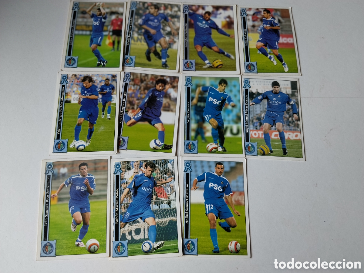 Cromos de f&uacute;tbol: 11 Cromos Getafe C.F S.A.D.