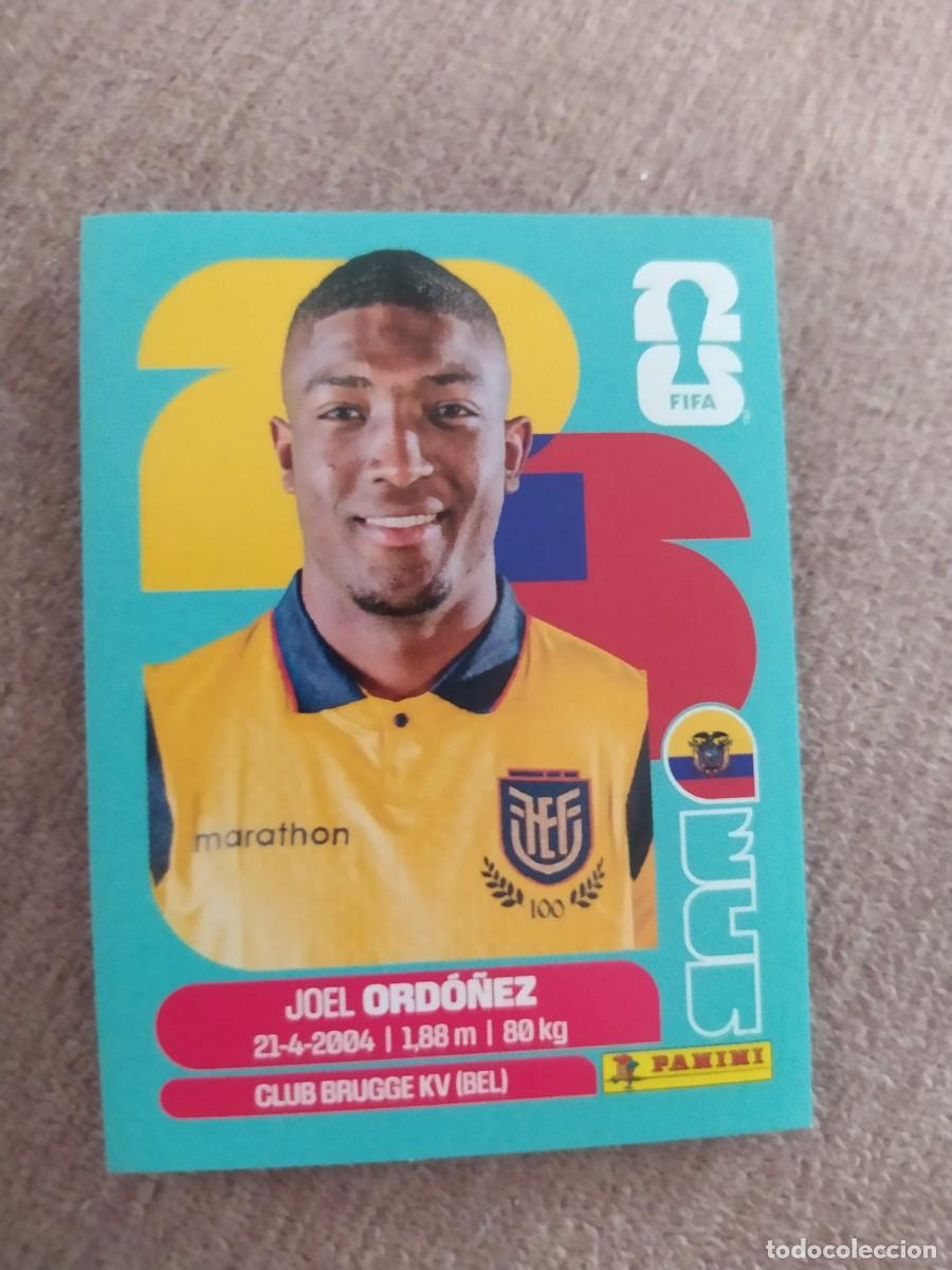 Cromos de f&uacute;tbol: ECU 08 Joel ORDO&Ntilde;EZ 8 Ecuador Mundial 2026 Panini