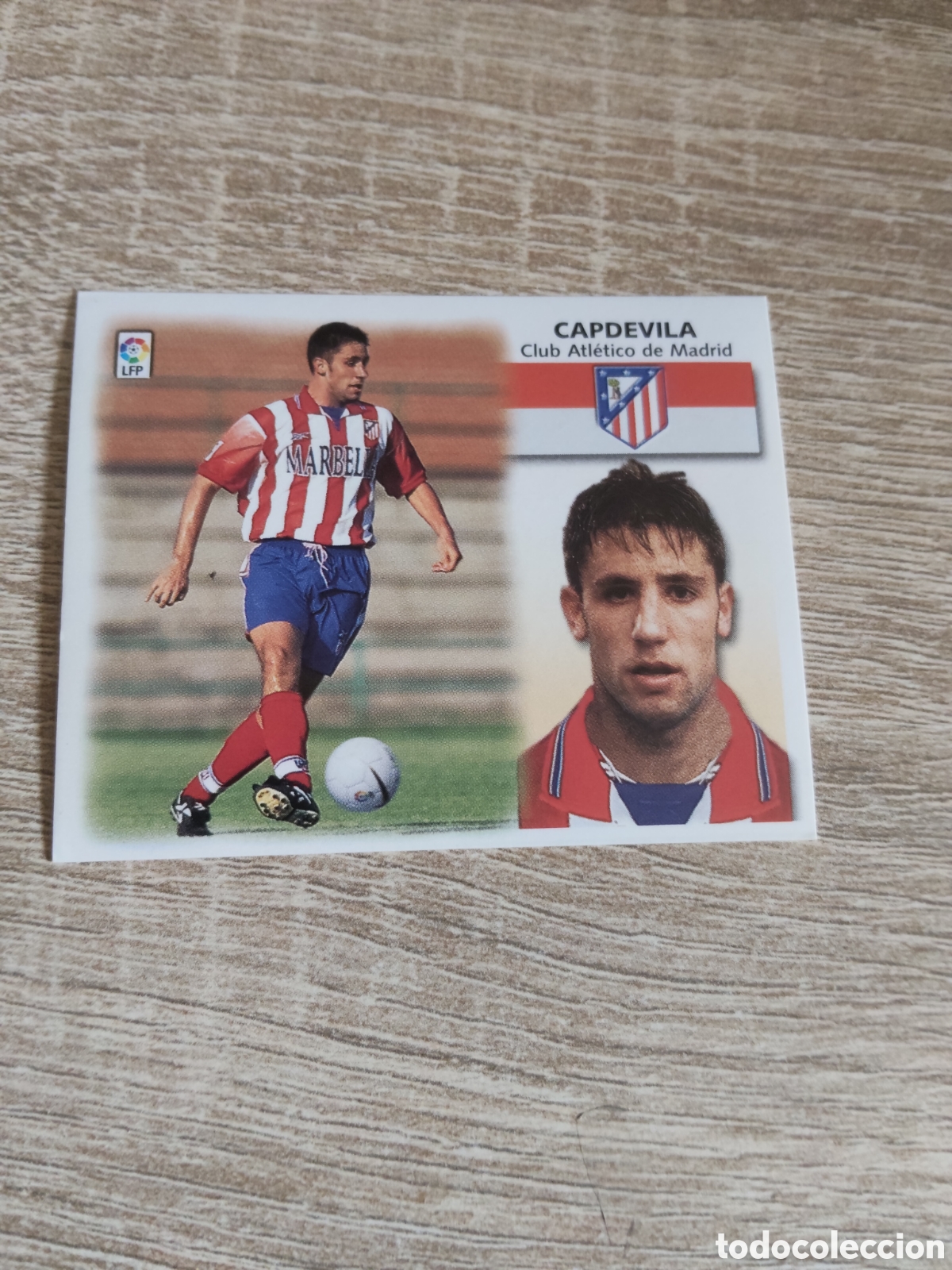 Cromos de f&uacute;tbol: Capdevila fichaje 11 Atl&eacute;tico de Madrid liga 1999 2000 99 00 ediciones este nuevo