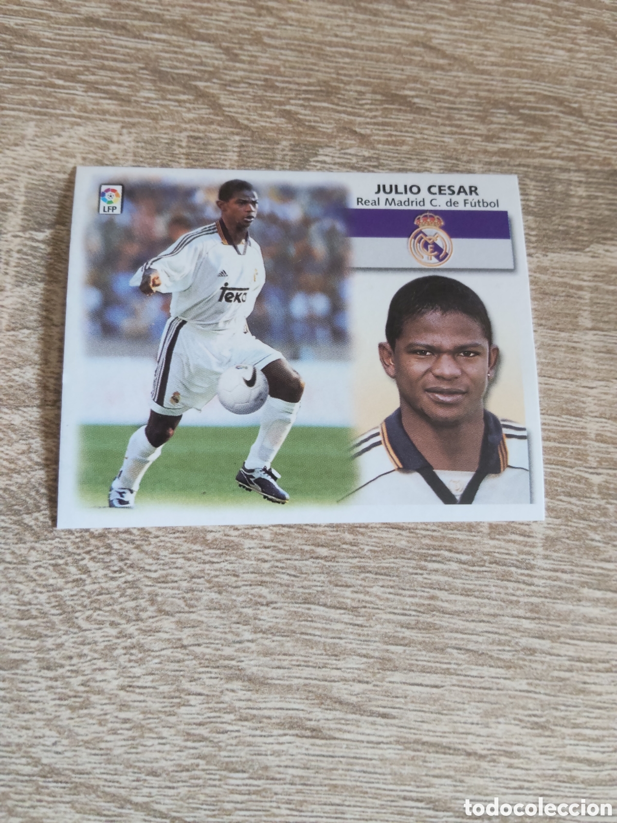 Cromos de f&uacute;tbol: Julio C&eacute;sar fichaje 12 Real Madrid liga 1999 2000 99 00 ediciones este nuevo