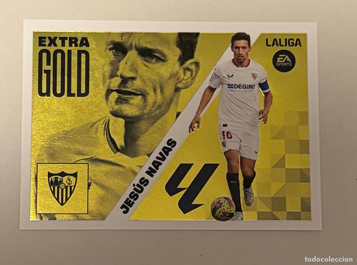 Cromos de f&uacute;tbol: CROMO EXTRA GOLD JESUS NAVAS SEVILLA LIGA ESTE 2023/24 PANINI