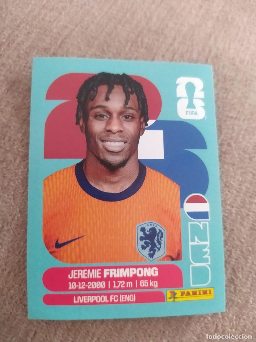 Cromos de f&uacute;tbol: NED 08 Jeremie FRIMPONG 8 Pa&iacute;ses Bajos Holanda Mundial 2026 Panini
