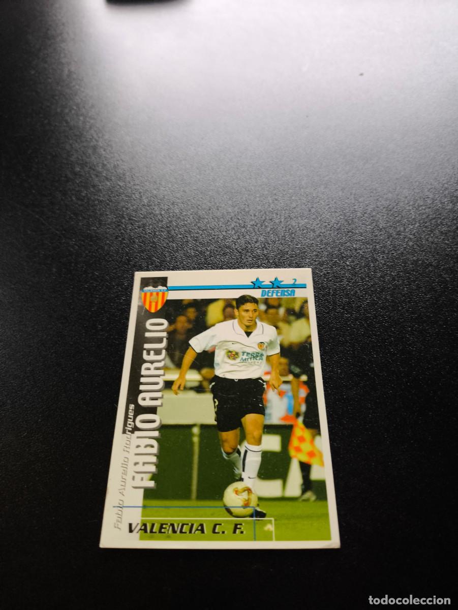 Cromos de f&uacute;tbol: Fabio Aurelio VALENCIA FUTBOL MATCH TOTAL LIGA 2002 2003 02 03 N PANINI ESTE ADRENALYN