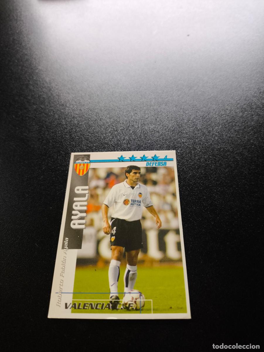 Cromos de f&uacute;tbol: Ayala VALENCIA FUTBOL MATCH TOTAL LIGA 2002 2003 02 03 N PANINI ESTE ADRENALYN