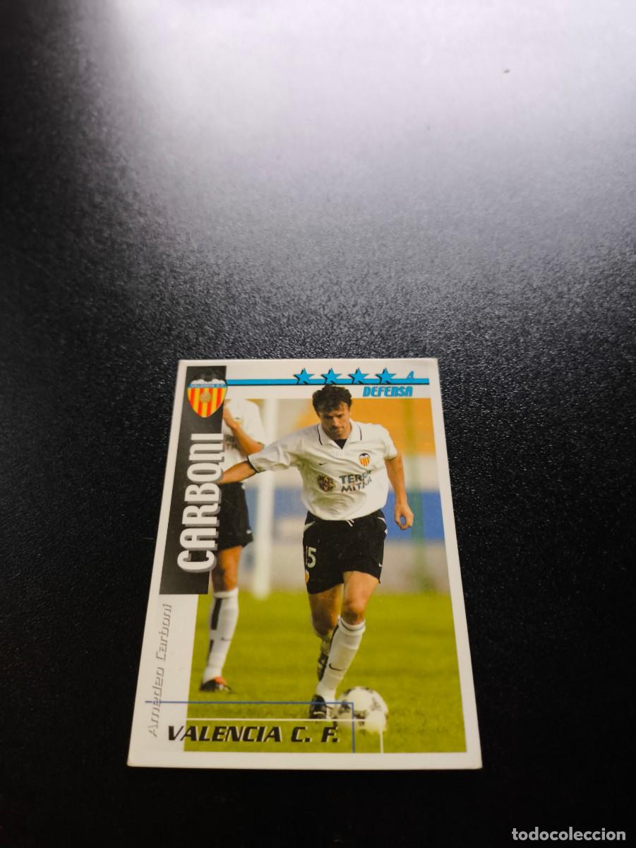Cromos de f&uacute;tbol: Carboni VALENCIA FUTBOL MATCH TOTAL LIGA 2002 2003 02 03 N PANINI ESTE ADRENALYN