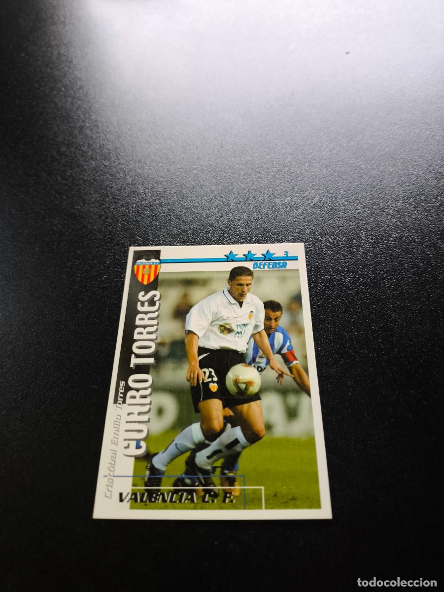 Cromos de f&uacute;tbol: Curro Torres VALENCIA FUTBOL MATCH TOTAL LIGA 2002 2003 02 03 N PANINI ESTE ADRENALYN