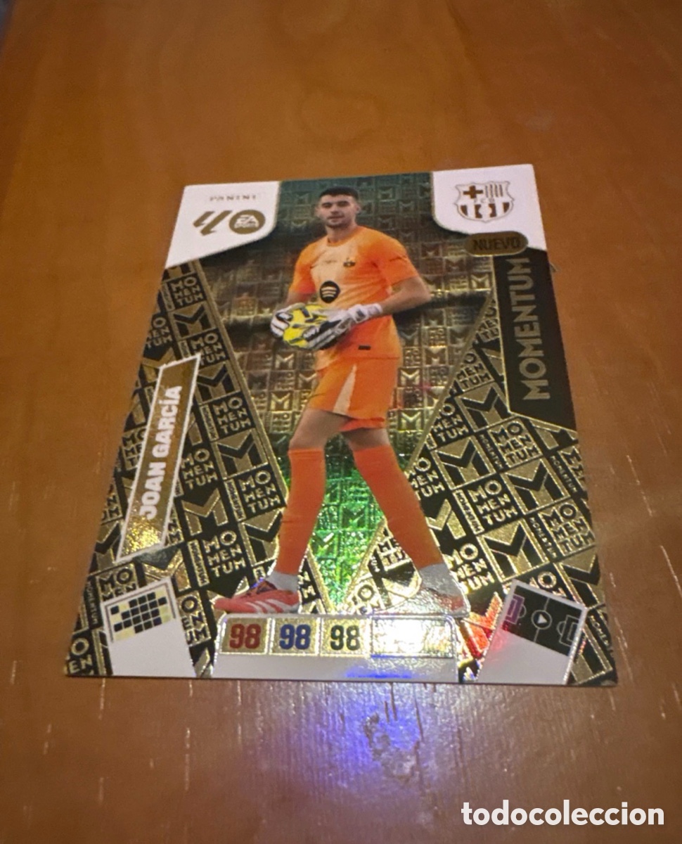 Cromos de f&uacute;tbol: JOAN GARCIA BARCELONA NUEVO MOMENTUM ADRENALYN XL LIGA 2025/2026 25 26 PANINI