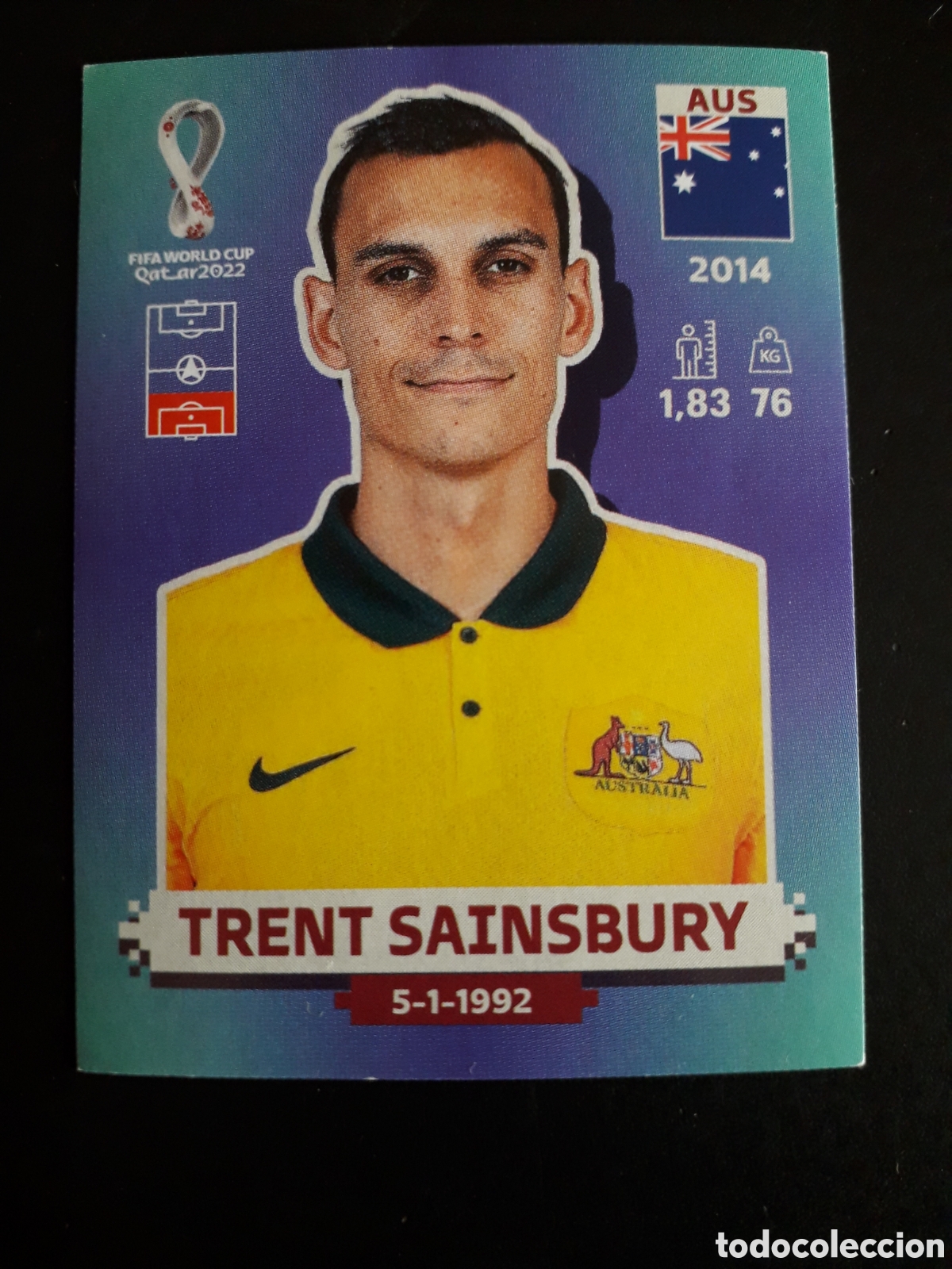 Cromos de f&uacute;tbol: TRENT SAINSBURY AUSTRALIA N&deg; 9 COPA MUNDIAL DE F&Uacute;TBOL QATAR 2022 22 PANINI SIN PEG PEDIDO M&Iacute;NIMO 3&euro;