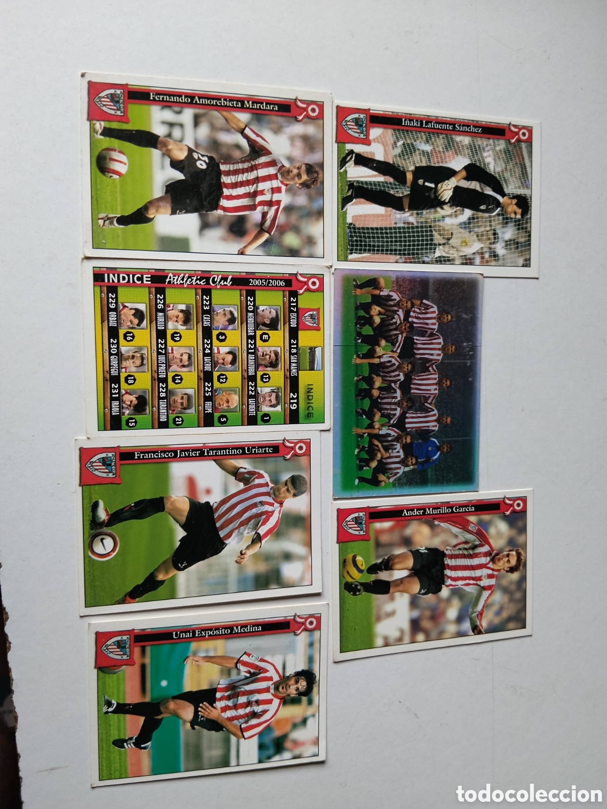 Cromos de f&uacute;tbol: 7 Cromos Athletic Club Bilbao 2005/2006