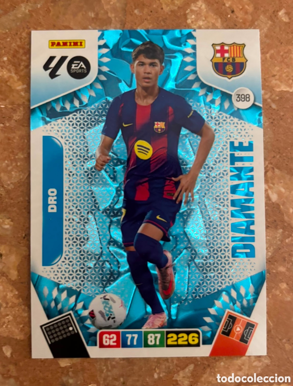 Cromos de f&uacute;tbol: ADRENALYN XL 2025 2026 / 25 26 DIAMANTE 398 DRO- FC BARCELONA