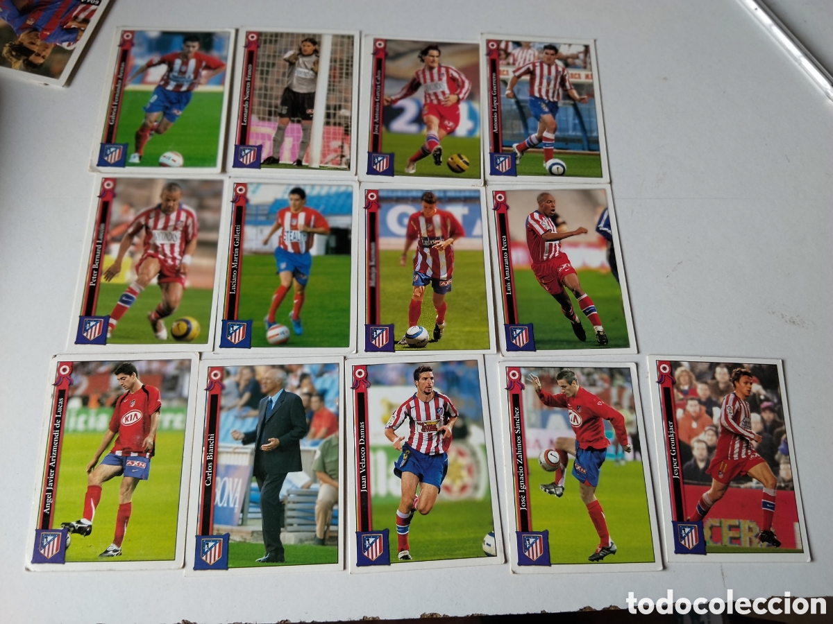 Cromos de f&uacute;tbol: 13 Cromos C.Atl.de Madrid 2005/2006