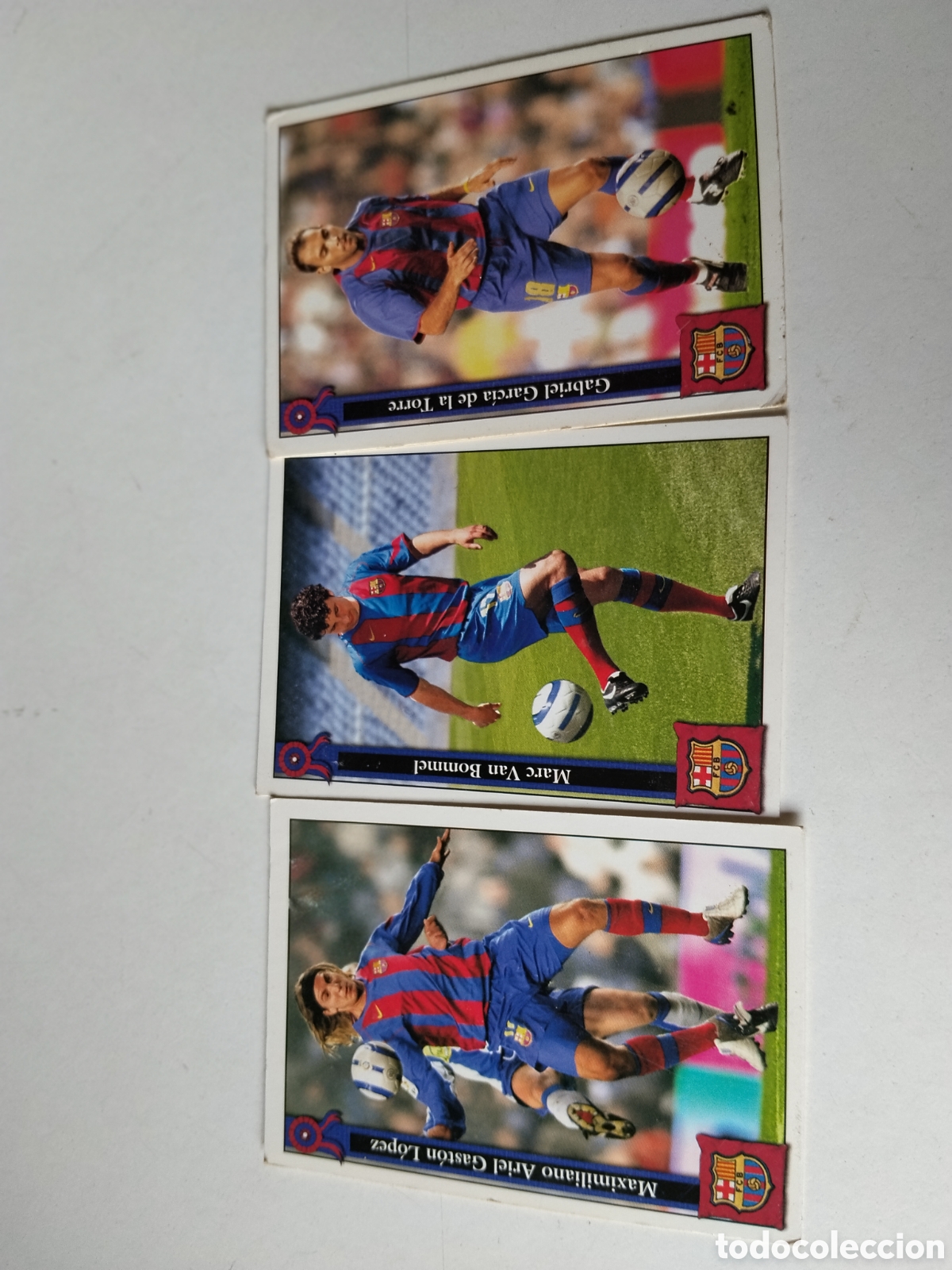 Cromos de f&uacute;tbol: 3 Cromos F.C Barcelona 2005/2006