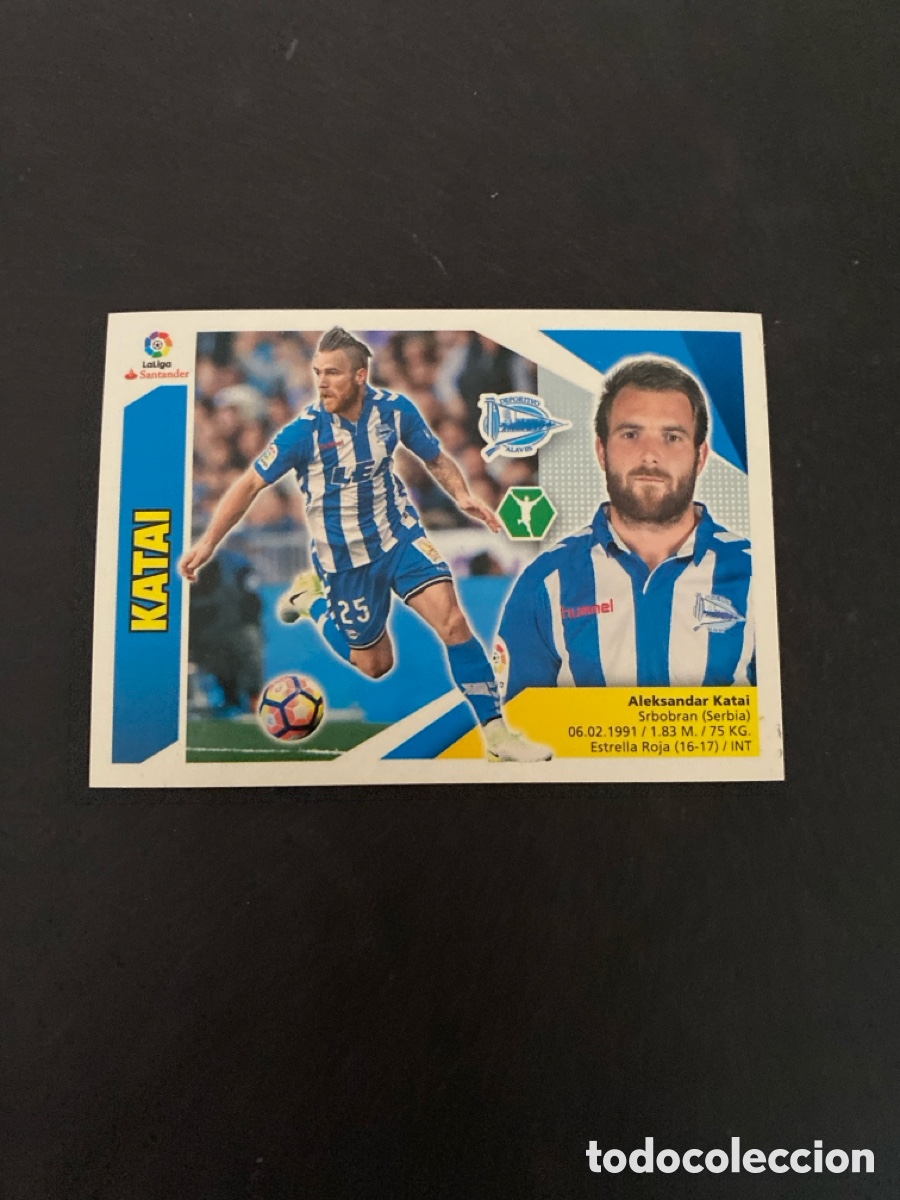 Cromos de f&uacute;tbol: Cromo liga 17/18 Dptvo Alav&eacute;s N* 14 A