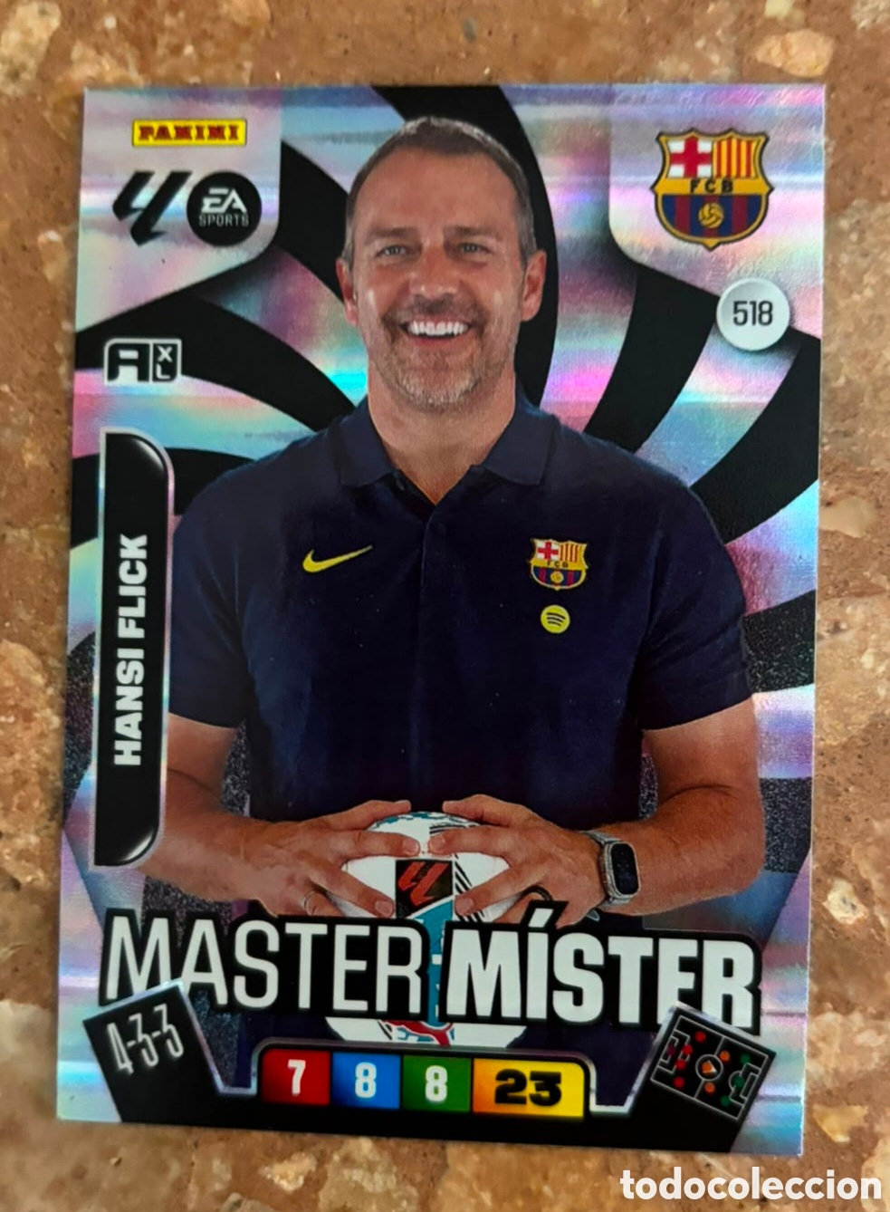 Cromos de Futebol: ADRENALYN XL 2025 2026 / 25 26 MASTER MISTER 518 HANSI FLICK - FC BARCELONA