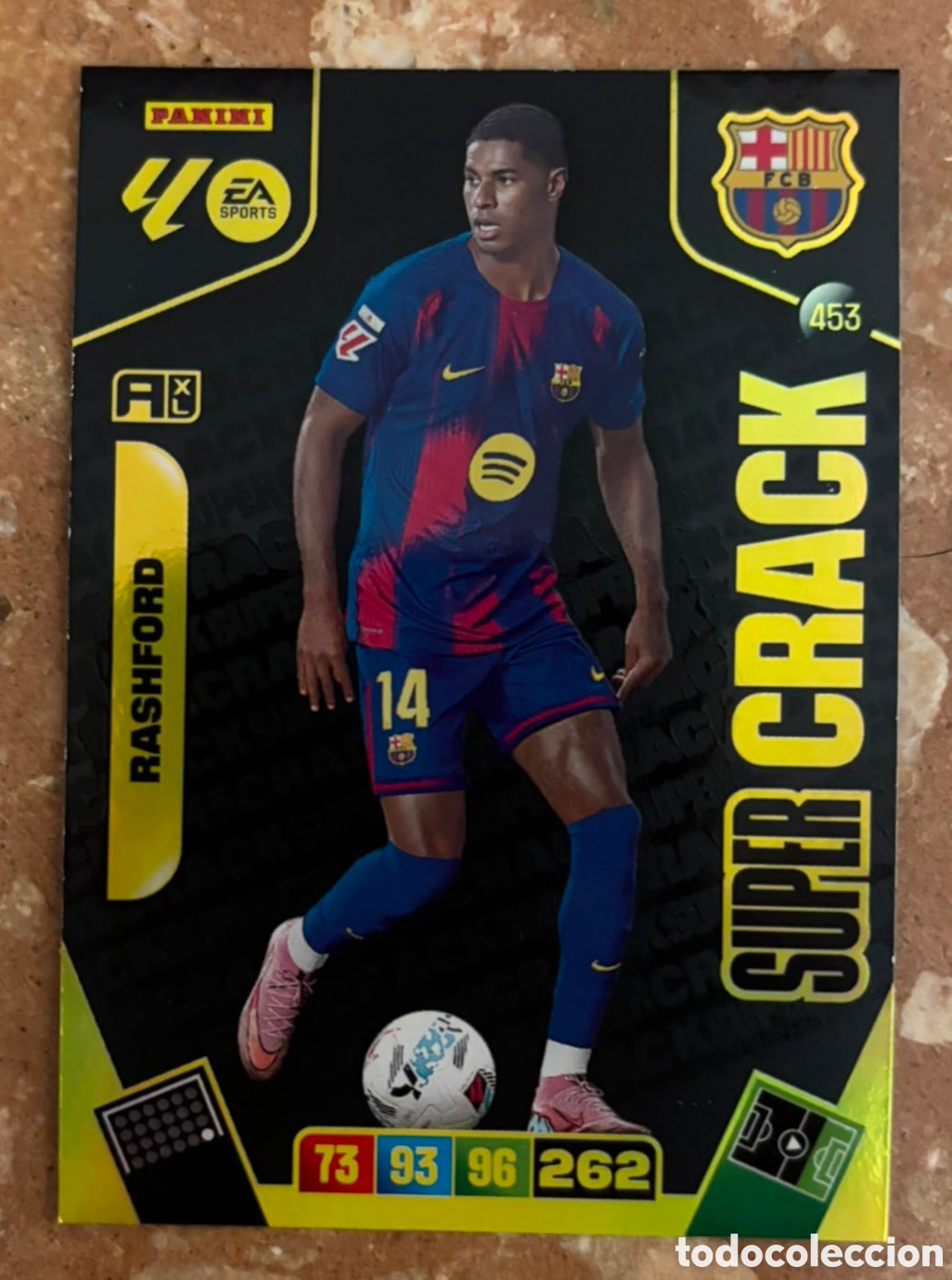 Cromos de f&uacute;tbol: ADRENALYN XL 2025 2026 / 25 26 SUPER CRACK 453 RASHFORD - FC BARCELONA