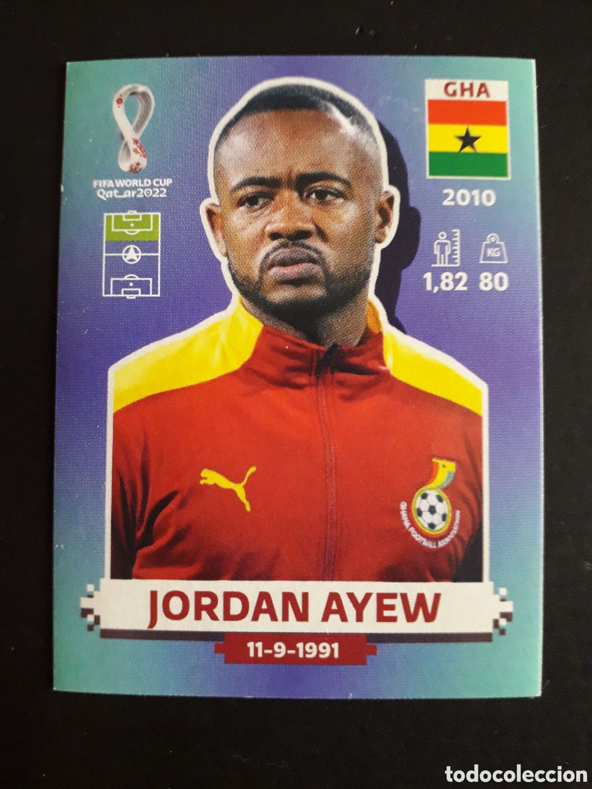 Cromos de f&uacute;tbol: JORDAN AYEW GHANA N&deg; 18 COPA MUNDIAL DE F&Uacute;TBOL QATAR 2022 22 PANINI SIN PEGAR PEDIDO M&Iacute;NIMO 3&euro;