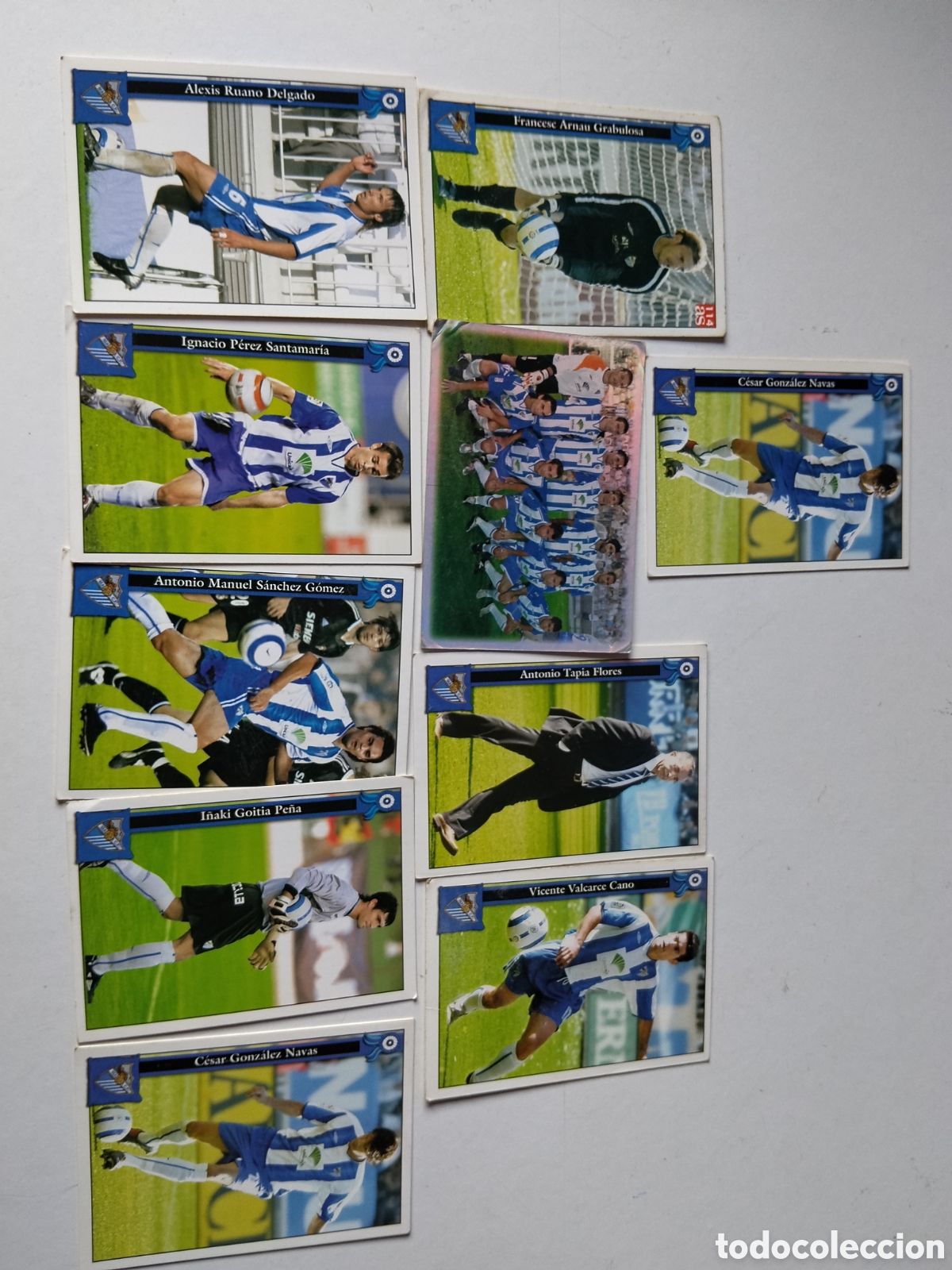 Cromos de f&uacute;tbol: 10 Cromos Malaga C.F 2005/2006
