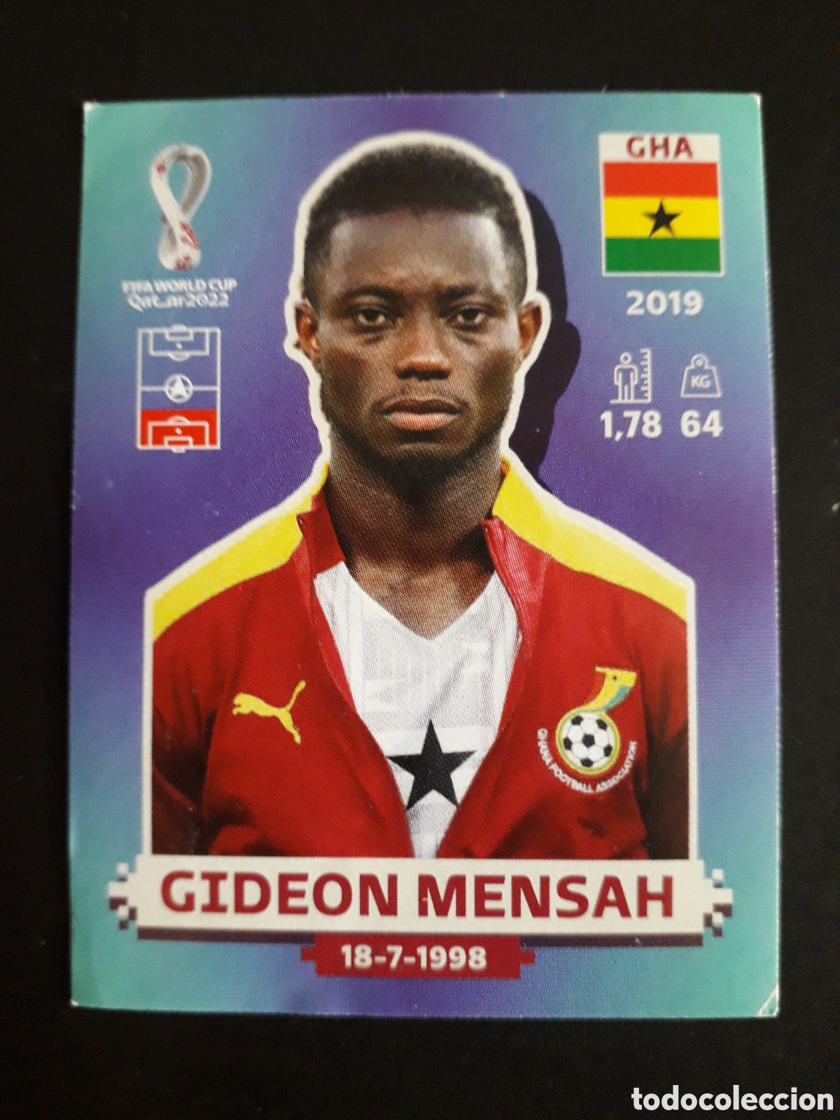 Cromos de f&uacute;tbol: GIDEON MENSAH GHANA N&deg; 8 COPA MUNDIAL DE F&Uacute;TBOL QATAR 2022 22 PANINI SIN PEGAR PEDIDO M&Iacute;NIMO 3&euro;