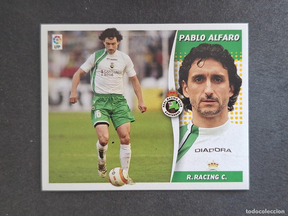Cromos de f&uacute;tbol: L6 PABLO ALFARO RACING DE SANTANDER LIGA ESTE 2006 2007 06 07 NUNCA PEGADO SIN PEGAR