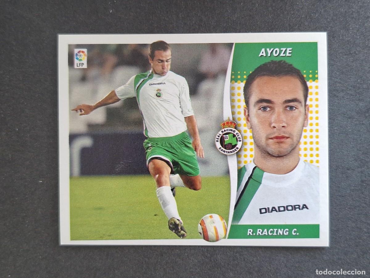 Cromos de f&uacute;tbol: L6 AYOZE RACING DE SANTANDER LIGA ESTE 2006 2007 06 07 NUNCA PEGADO SIN PEGAR