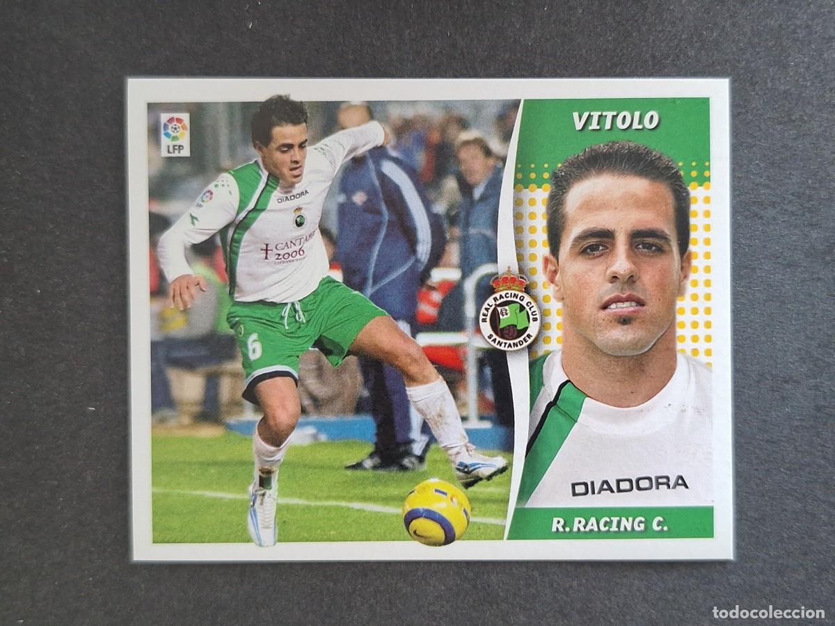 Cromos de f&uacute;tbol: L6 VITOLO RACING DE SANTANDER LIGA ESTE 2006 2007 06 07 NUNCA PEGADO SIN PEGAR