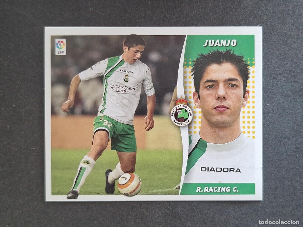 Football Stickers: L6 JUANJO RACING DE SANTANDER LIGA ESTE 2006 2007 06 07 NUNCA PEGADO SIN PEGAR