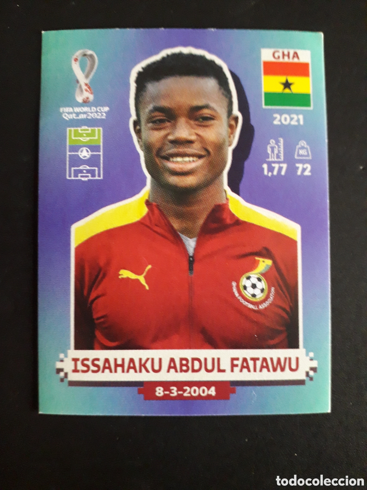 Football Stickers: I ABDUL FATAWU GHANA N&deg; 19 COPA MUNDIAL DE F&Uacute;TBOL QATAR 2022 22 PANINI SIN PEGAR PEDIDO M&Iacute;NIMO 3&euro;